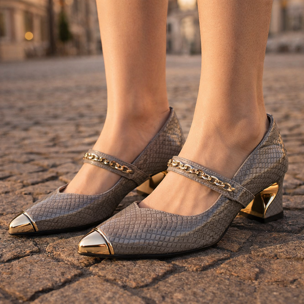 Women's Black Sculpted Block Heel Pumps Corvine