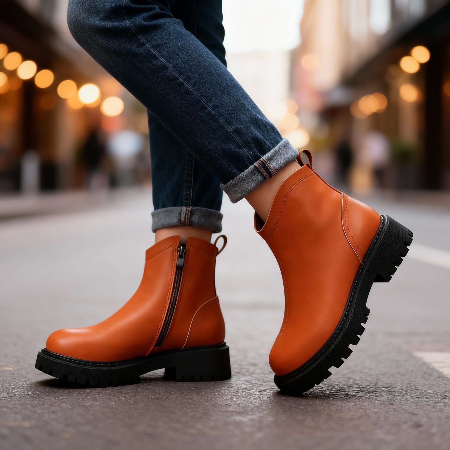 Women's Black Soft Inner Lined Ankle Boots Corvine