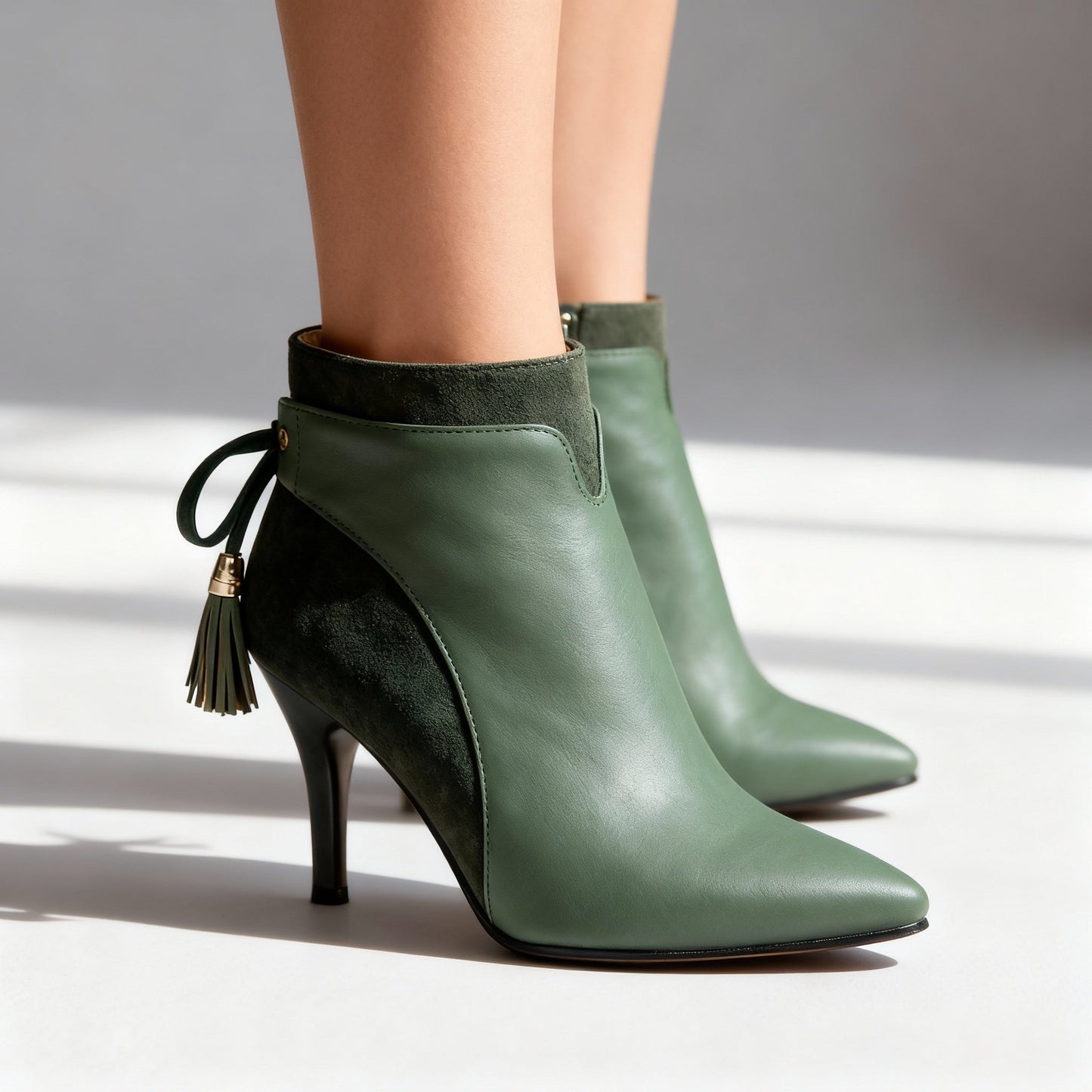 Women's Black Suede Stiletto Heels Corvine