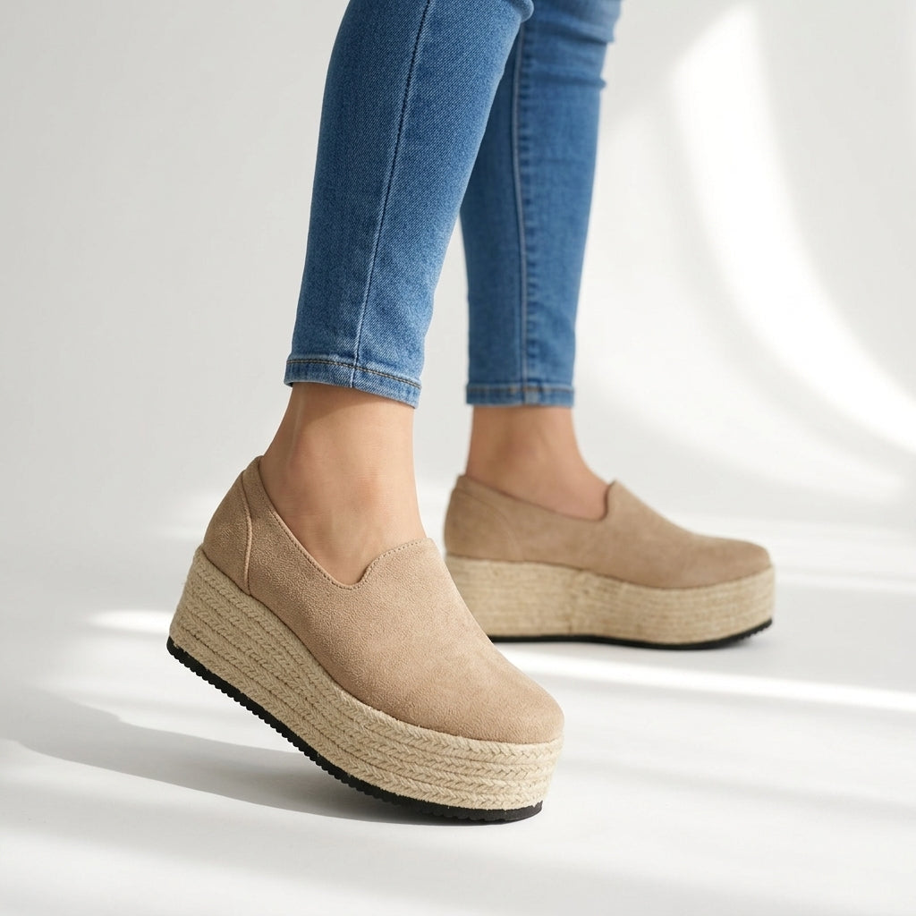 Women's Braided Jute Flatform Sandals Corvine