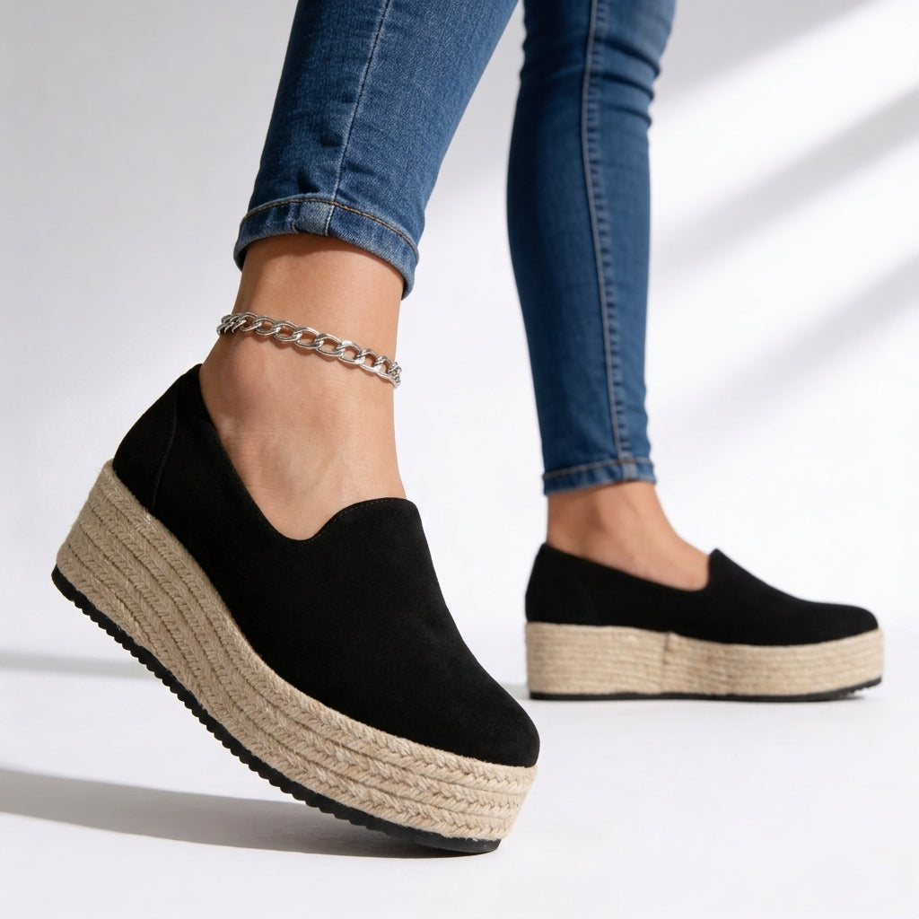 Women's Braided Jute Flatform Sandals Corvine