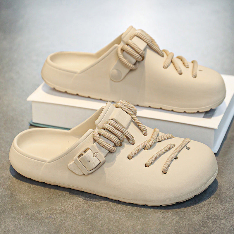 Women's Braided Rope Lace-Up Clogs Corvine