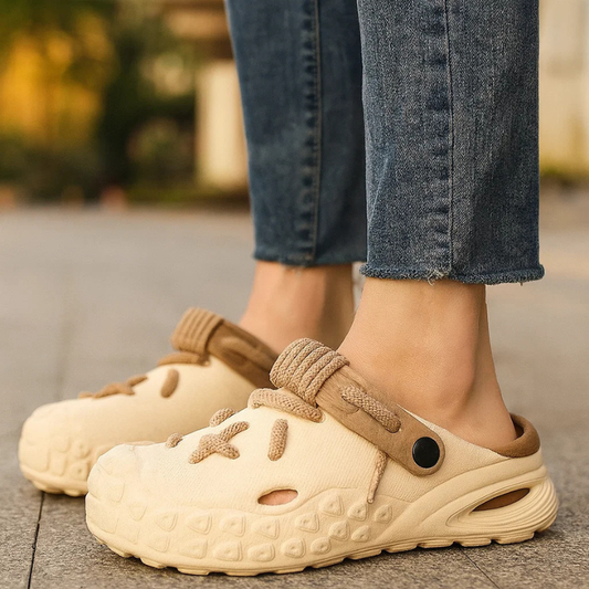 Women's Braided Rope Lace-Up Clogs Corvine