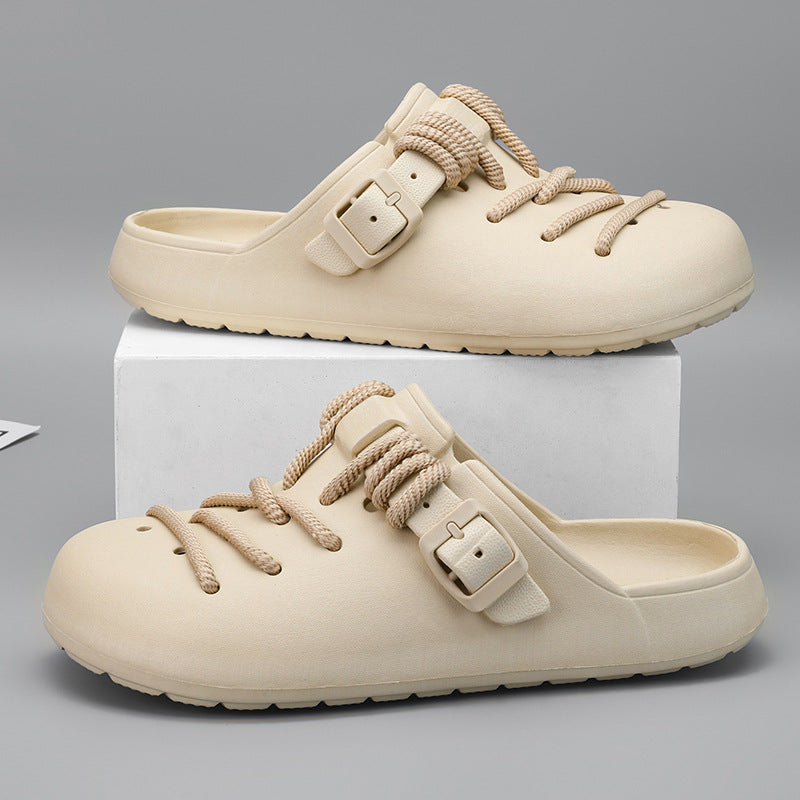Women's Braided Rope Lace-Up Clogs Corvine