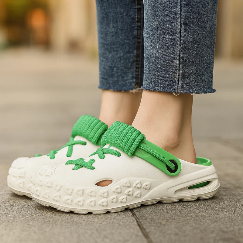 Women's Braided Rope Lace-Up Clogs Corvine