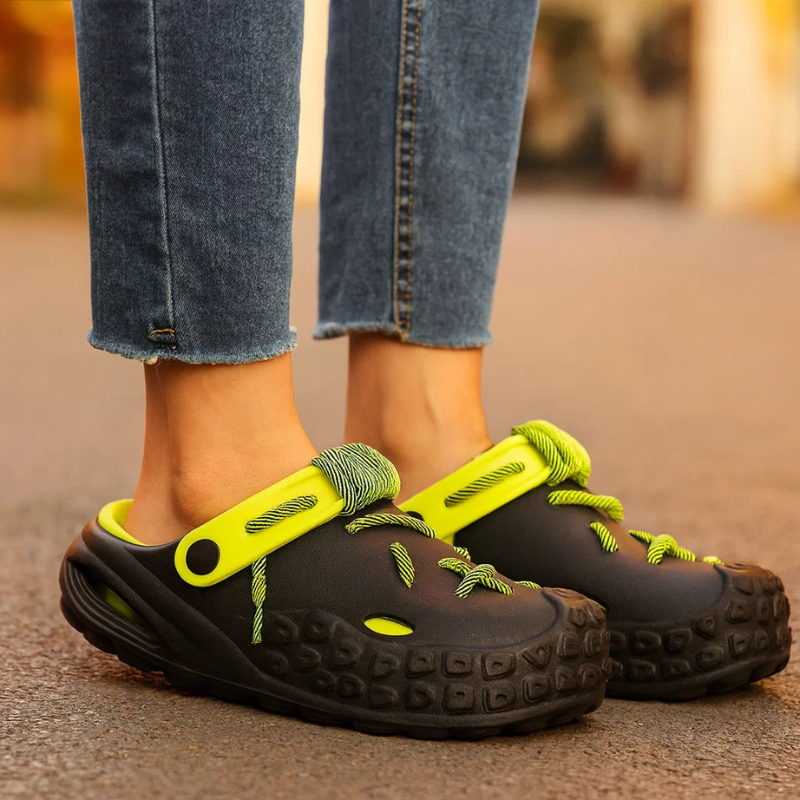 Women's Braided Rope Lace-Up Clogs Corvine