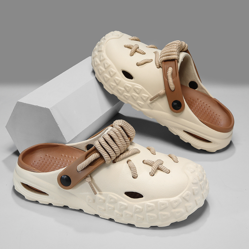 Women's Braided Rope Lace-Up Clogs Corvine
