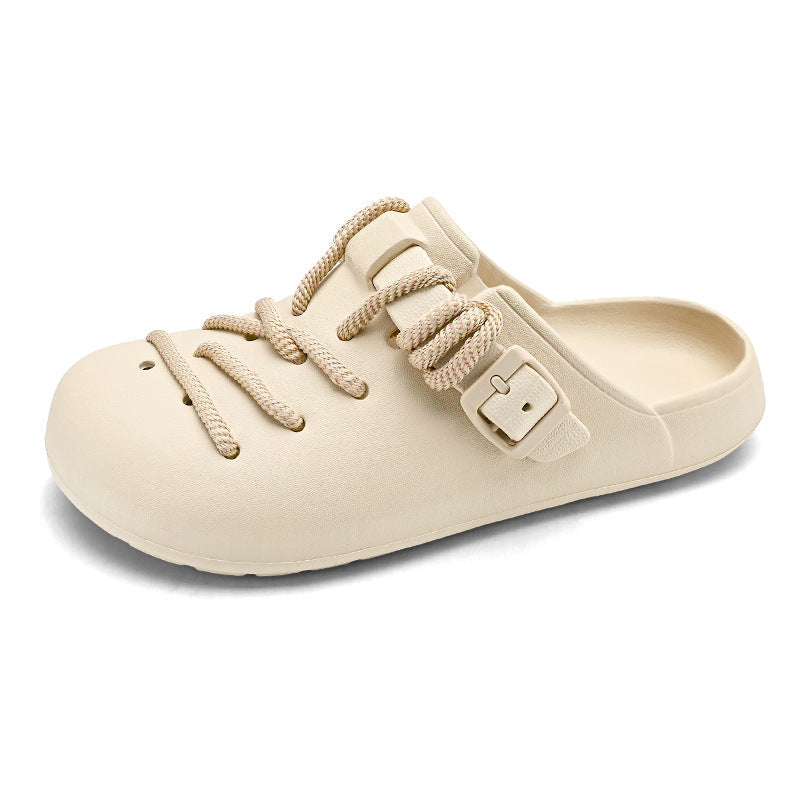 Women's Braided Rope Lace-Up Clogs Corvine