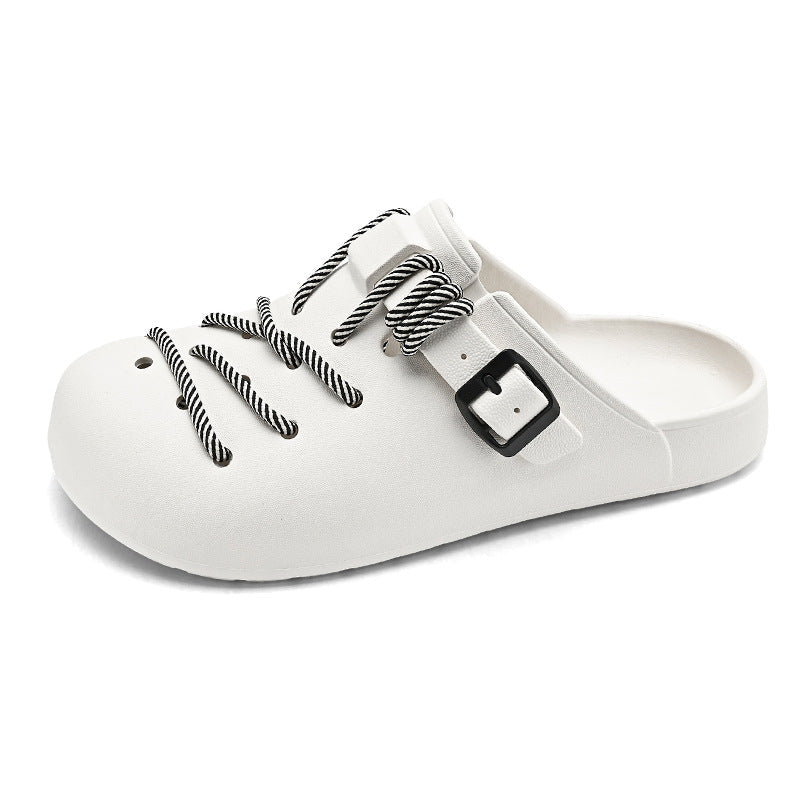 Women's Braided Rope Lace-Up Clogs Corvine