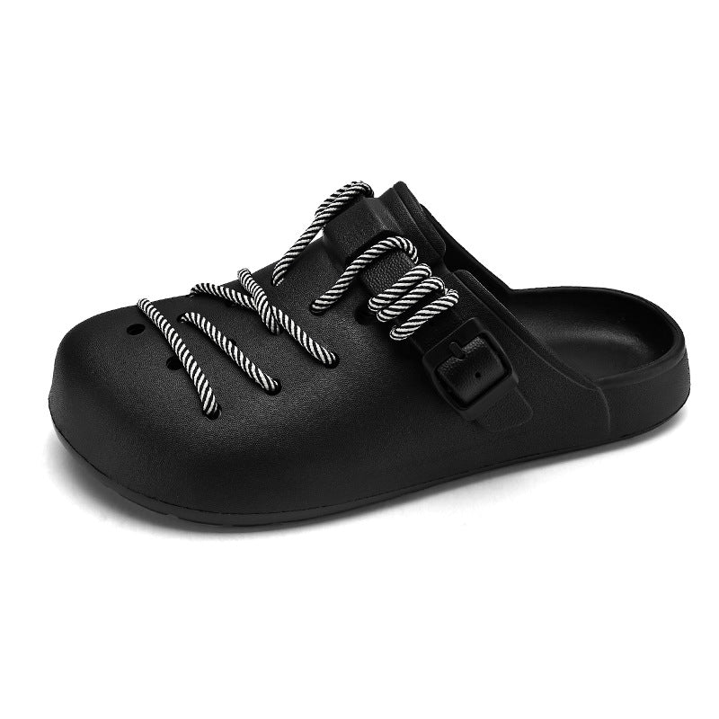Women's Braided Rope Lace-Up Clogs Corvine