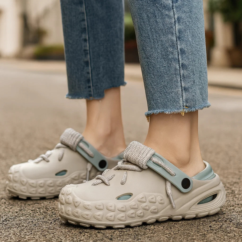 Women's Braided Rope Lace-Up Clogs Corvine