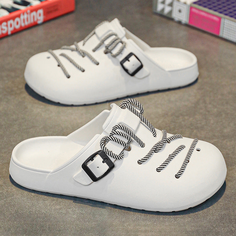Women's Braided Rope Lace-Up Clogs Corvine