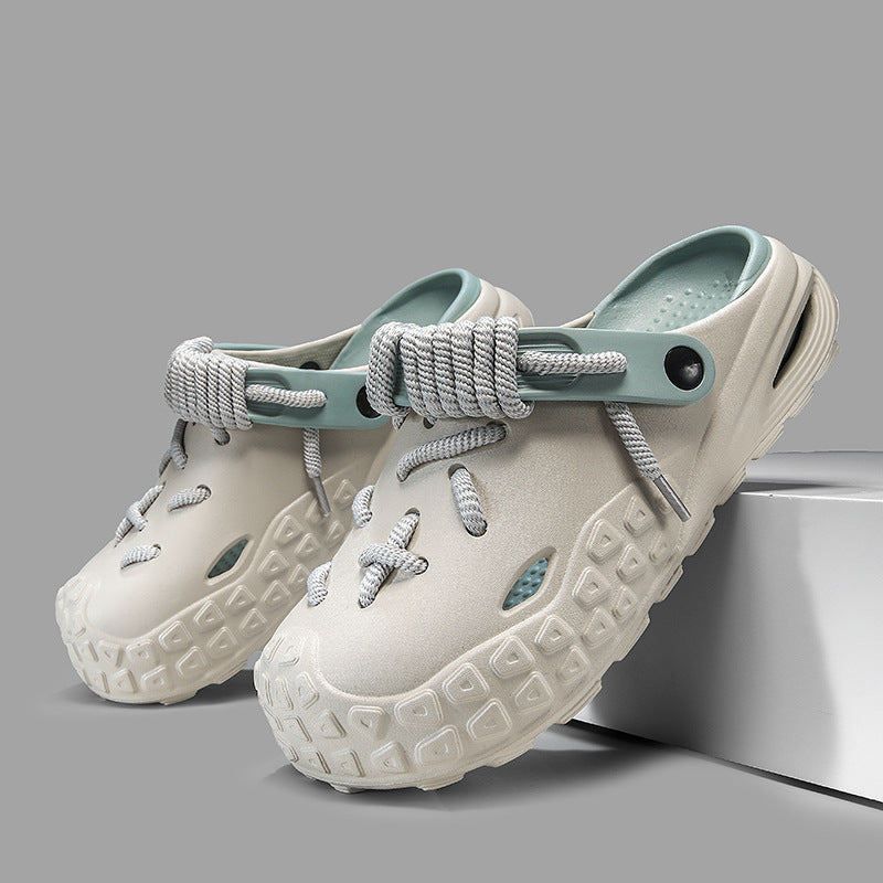 Women's Braided Rope Lace-Up Clogs Corvine