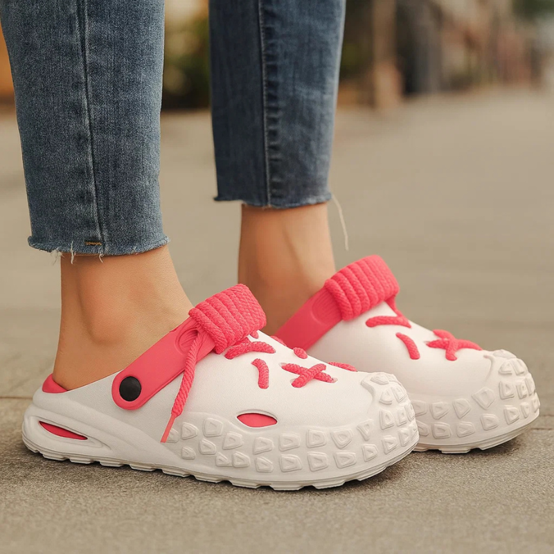 Women's Braided Rope Lace-Up Clogs Corvine