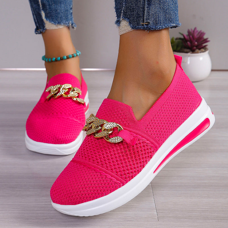 Women's Breathable Fabric Slip-On Trainers Corvine