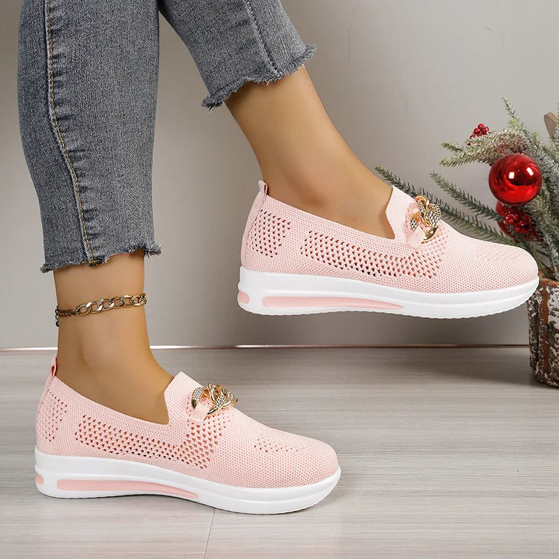 Women's Breathable Fabric Slip-On Trainers Corvine