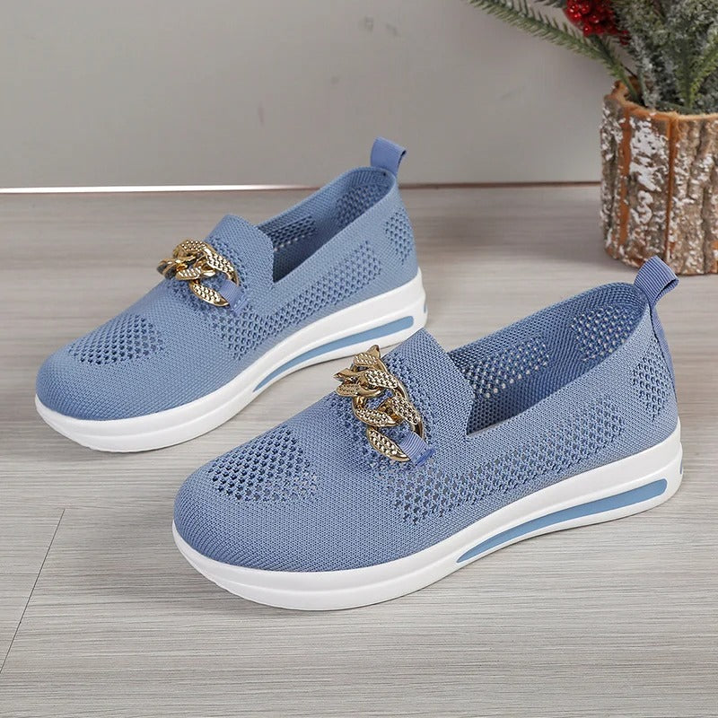 Women's Breathable Fabric Slip-On Trainers Corvine