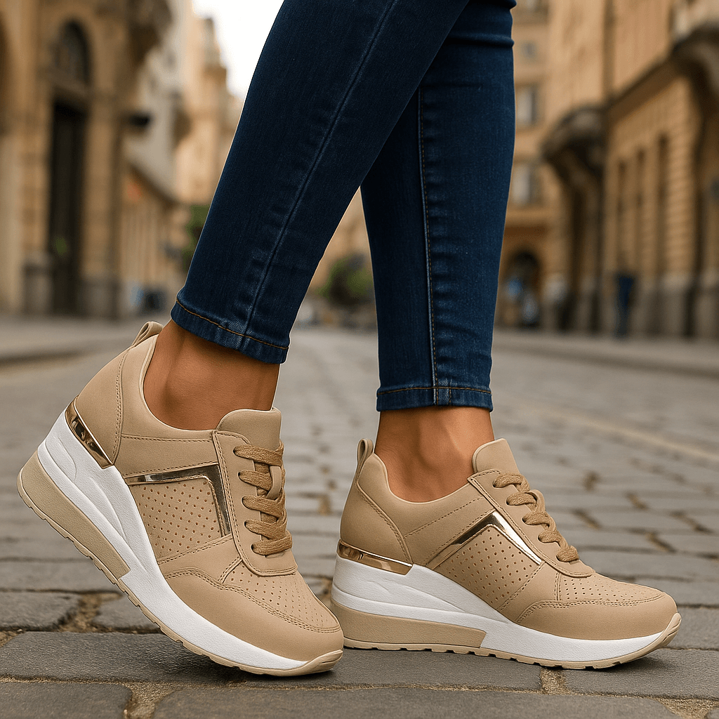 Women's Breathable Fabric Sneakers | Comfortable White Athletic Shoes for All-Day Wear