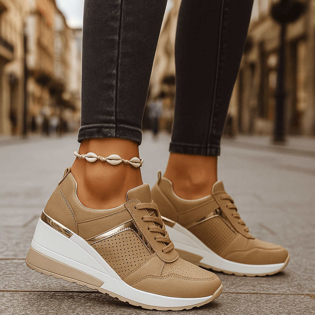 Women's Breathable Fabric Sneakers | Comfortable White Athletic Shoes for All-Day Wear