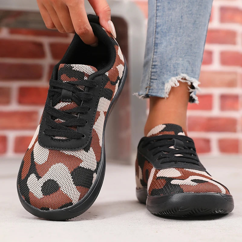 Women's Breathable Knit-Mesh Walking Shoes Corvine