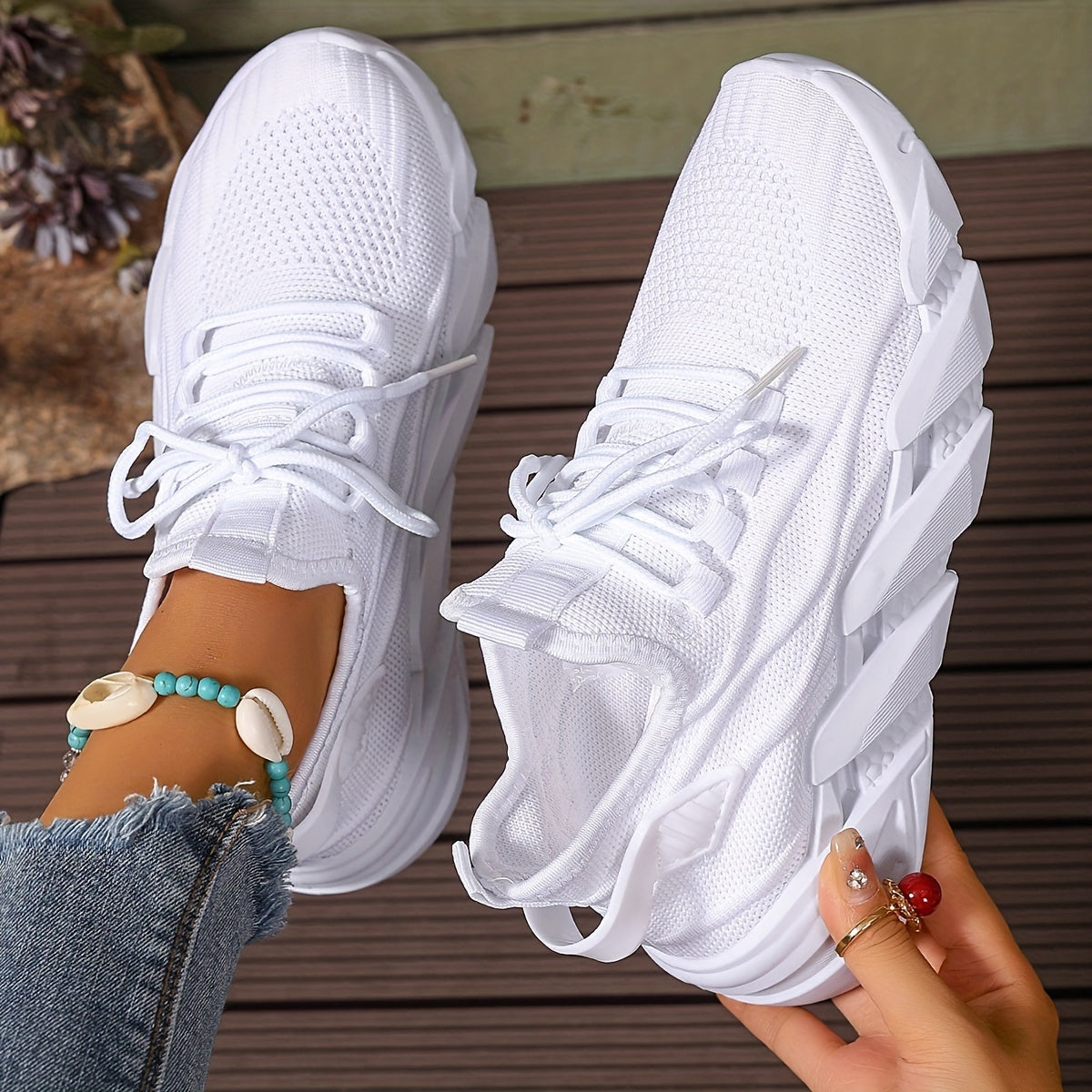 Women's Breathable Knit Casual Walking Shoes Corvine