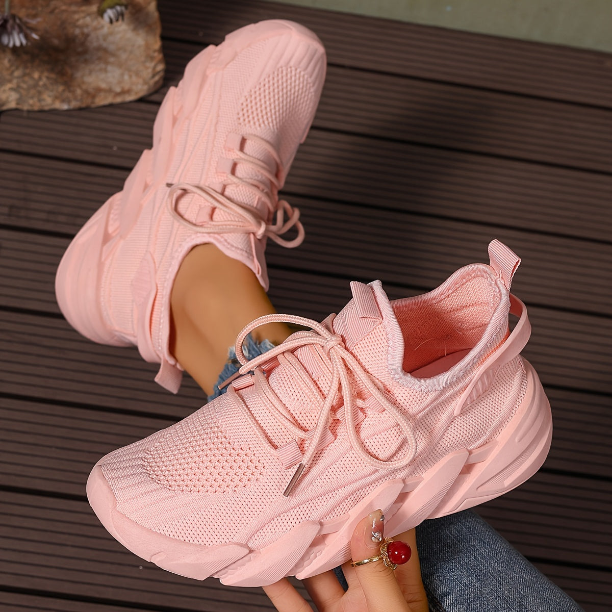 Women's Breathable Knit Casual Walking Shoes Corvine