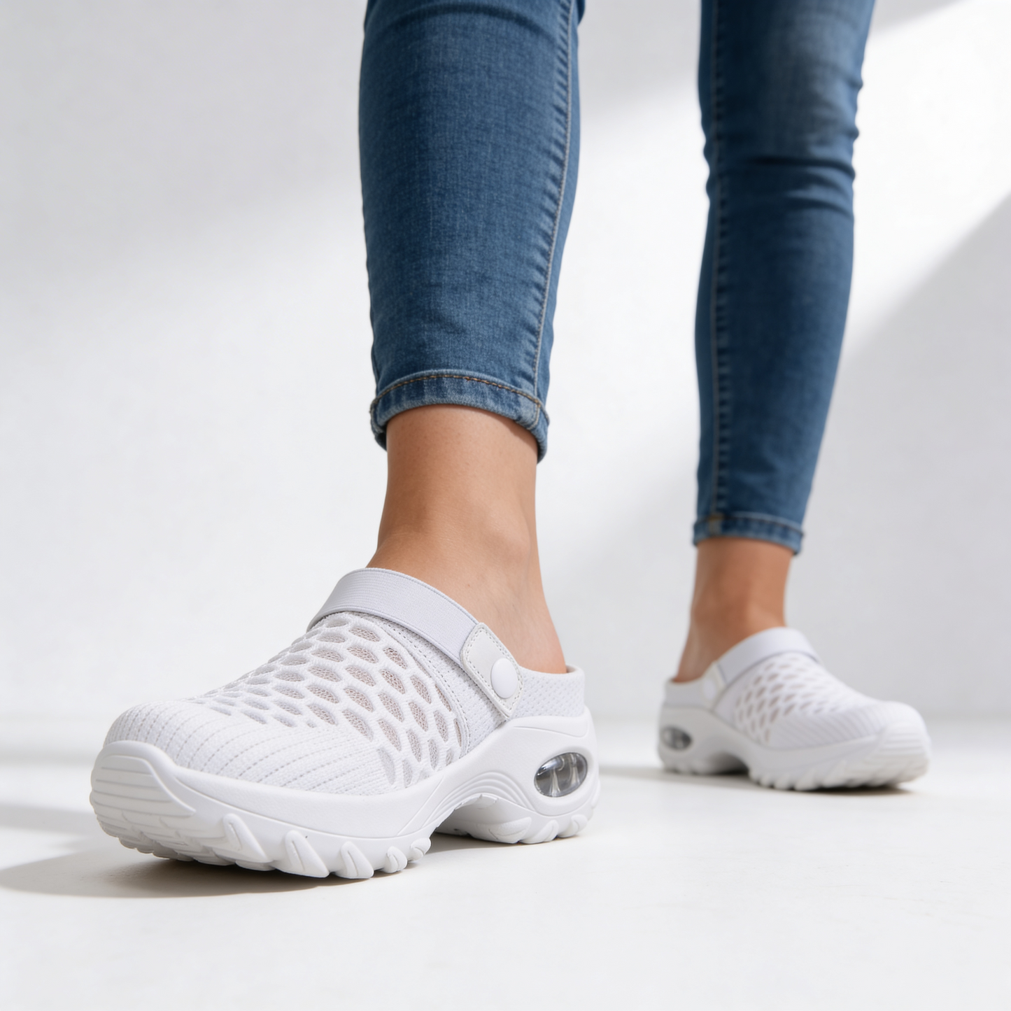 Women's Breathable Knit Slip On Trainers Corvine