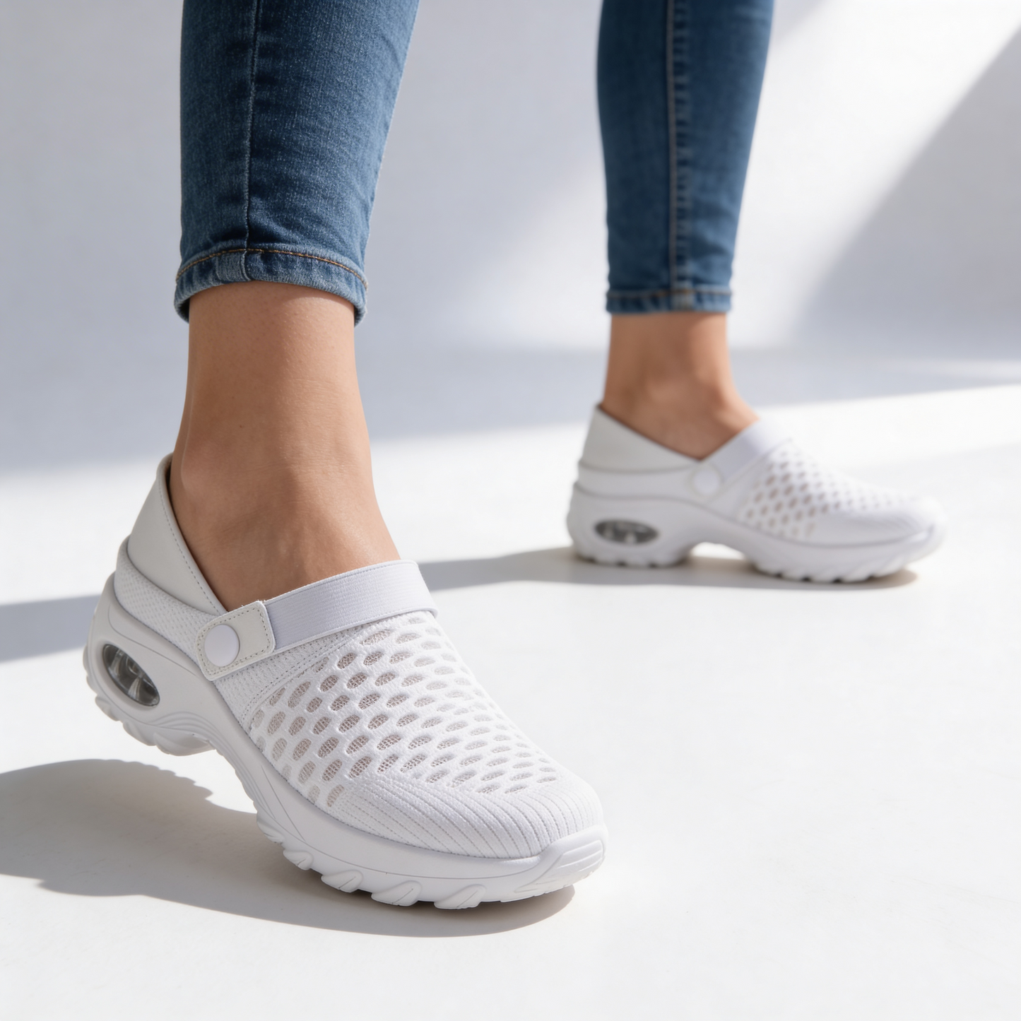 Women's Breathable Knit Slip On Trainers Corvine