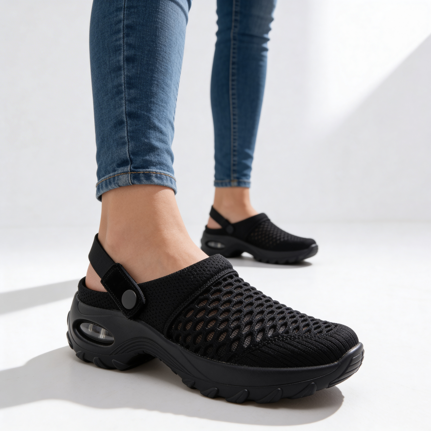 Women's Breathable Knit Slip On Trainers Corvine