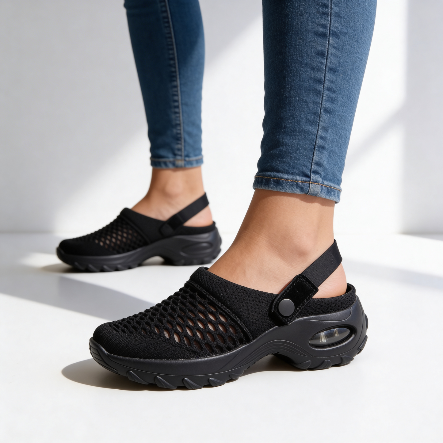 Women's Breathable Knit Slip On Trainers Corvine