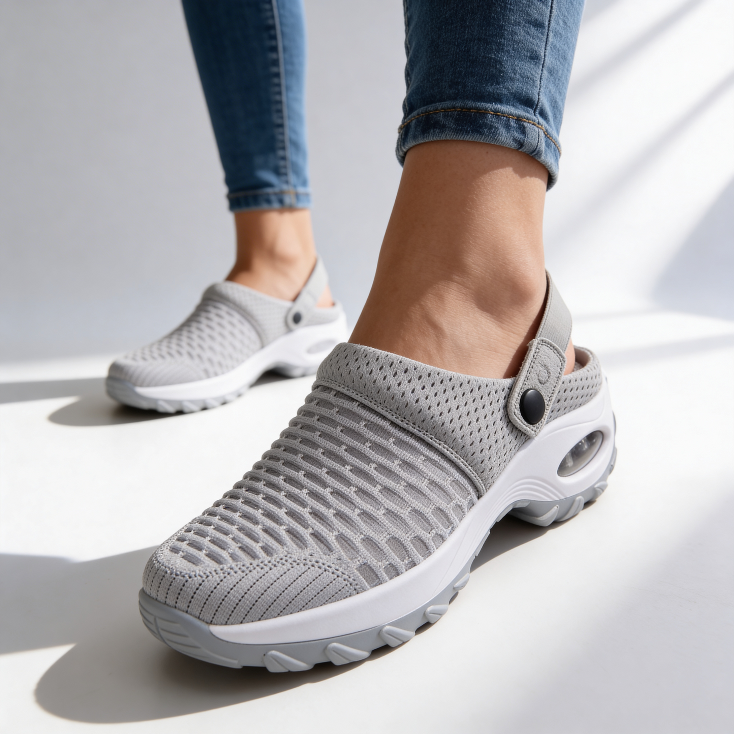 Women's Breathable Knit Slip On Trainers Corvine