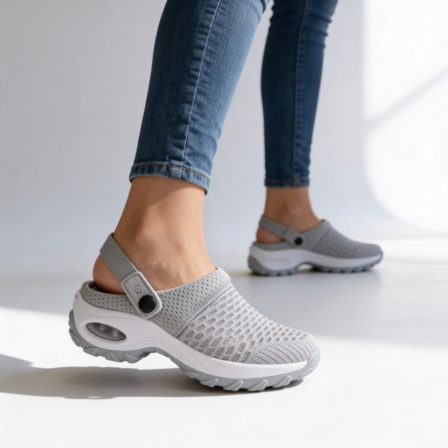 Women's Breathable Knit Slip On Trainers Corvine