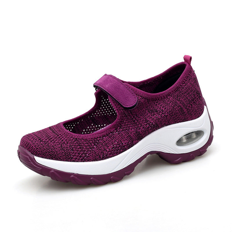 Women's Breathable Mesh Thick Bottom Shoes Corvine