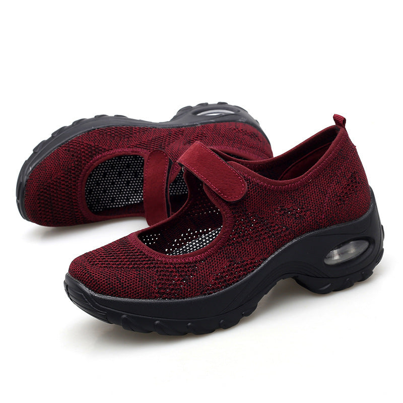 Women's Breathable Mesh Thick Bottom Shoes Corvine