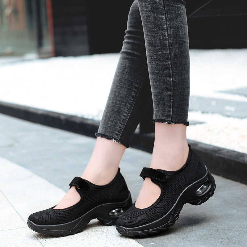 Women's Breathable Mesh Thick Bottom Shoes Corvine