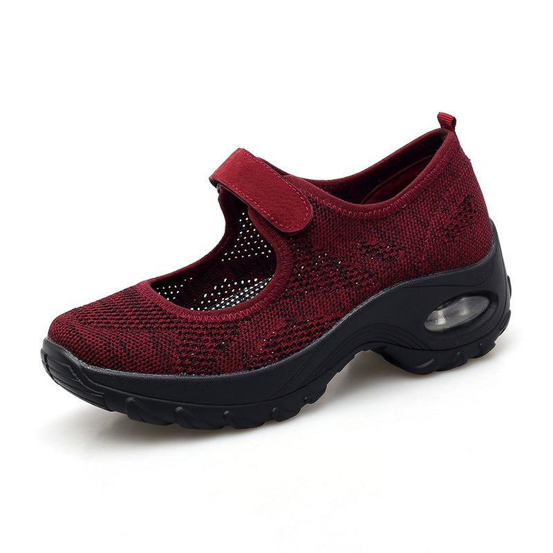Women's Breathable Mesh Thick Bottom Shoes Corvine