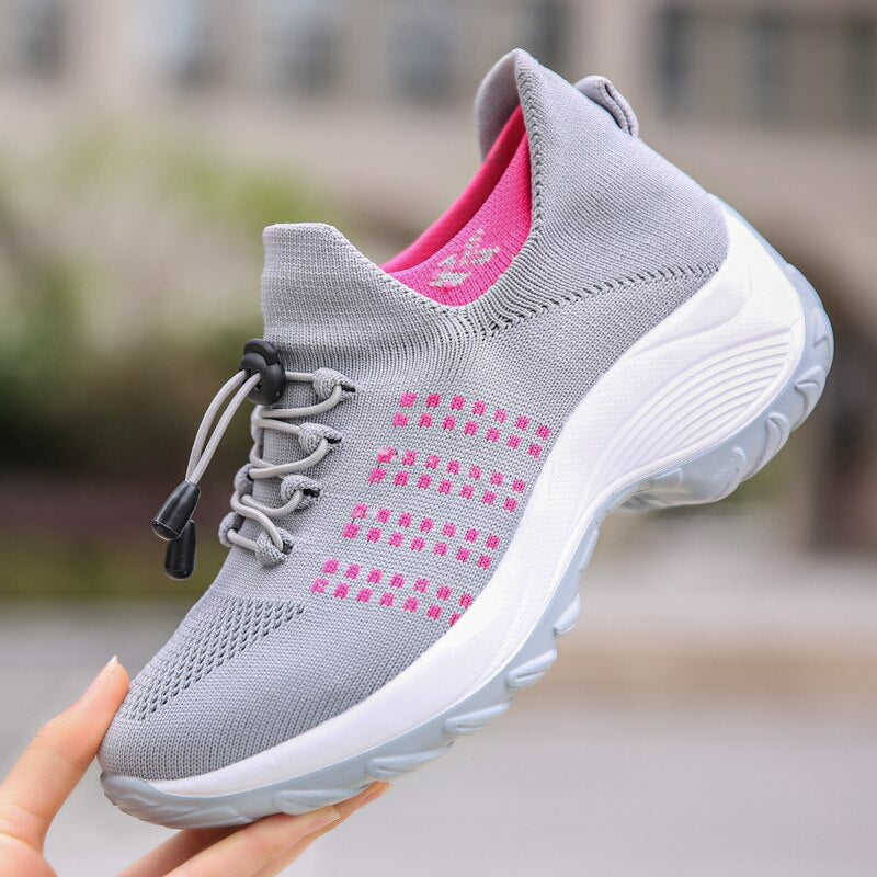 Women's Breathable No-Tie Casual Shoes Corvine