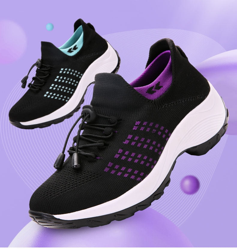 Women's Breathable No-Tie Casual Shoes Corvine