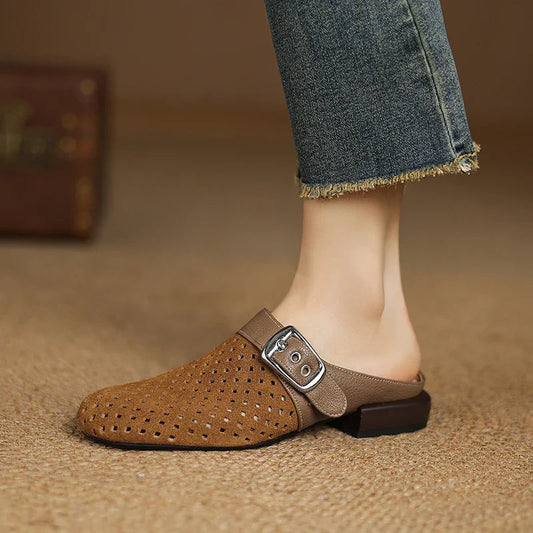 Women's Breathable Suede Clogs Corvine