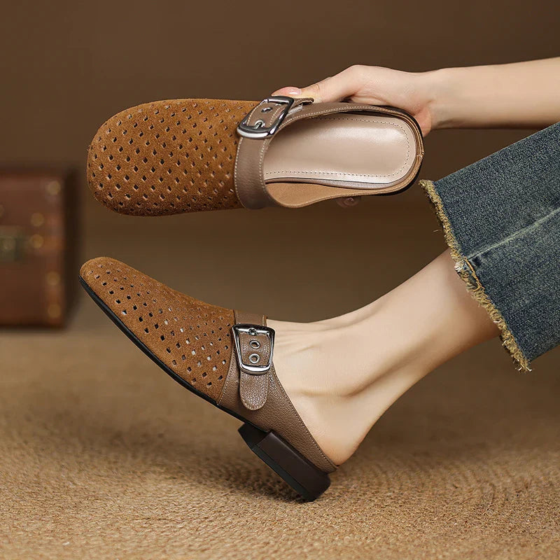 Women's Breathable Suede Clogs Corvine