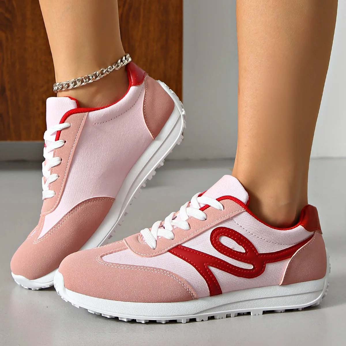 Women's Canvas Suede Retro Trainers Corvine