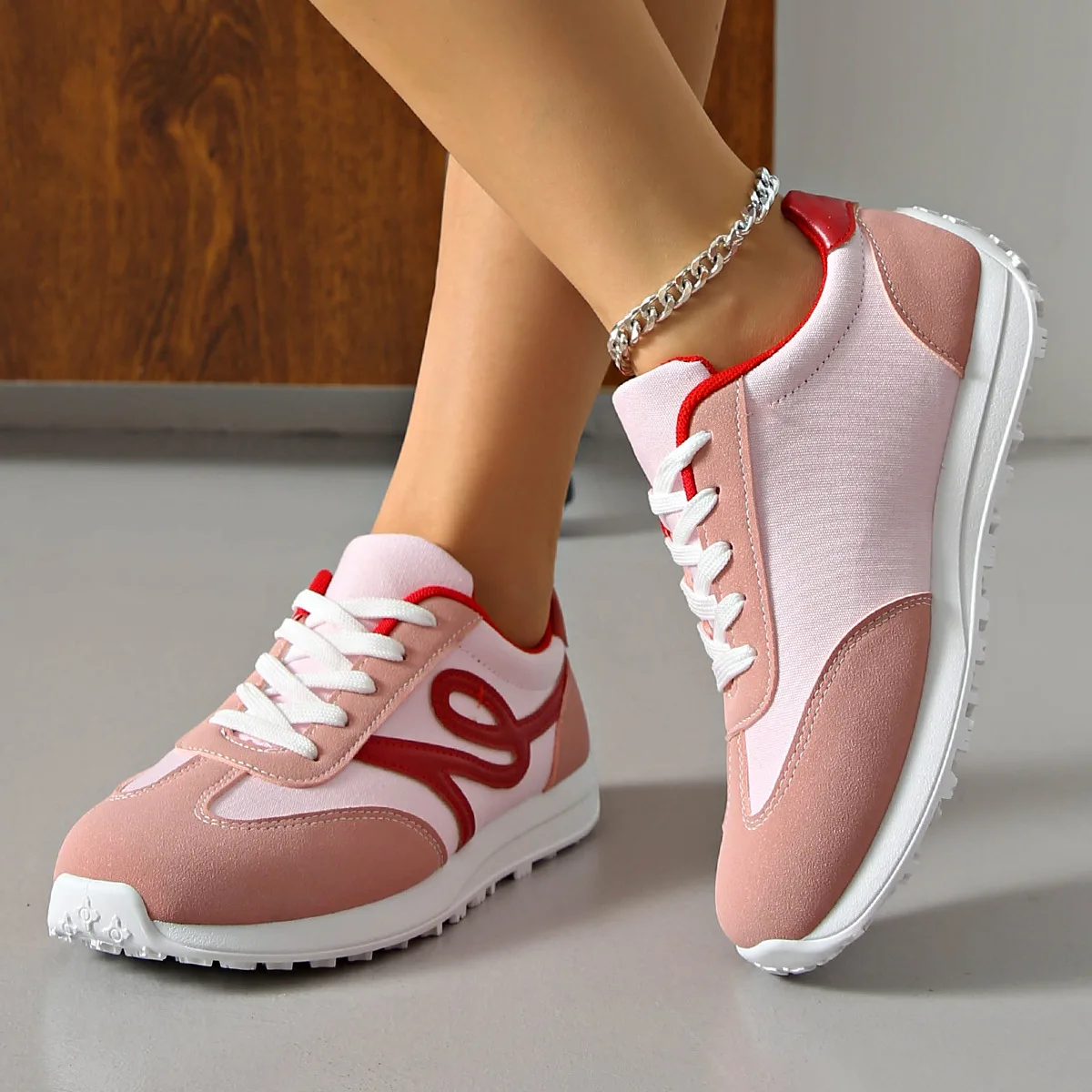 Women's Canvas Suede Retro Trainers Corvine