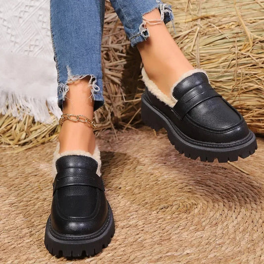 Women's Chunky Faux Leather Loafers Corvine
