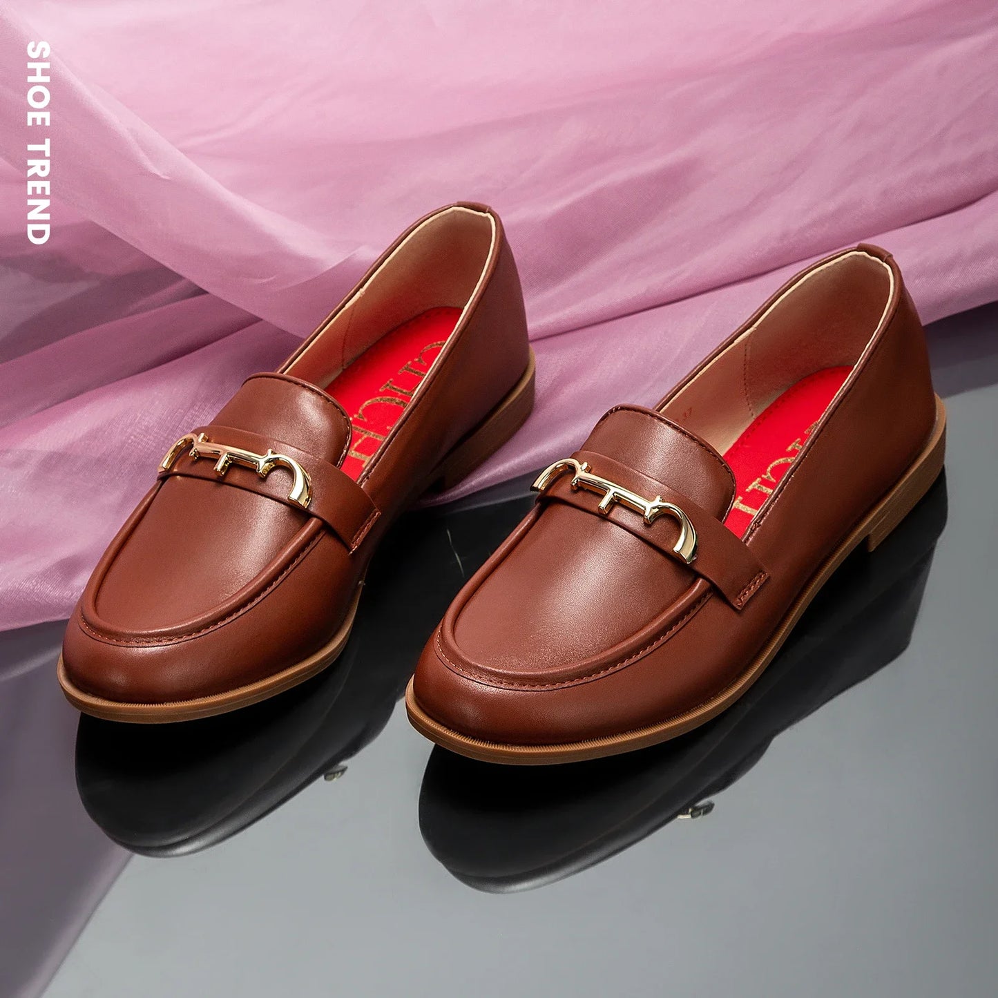 Women's Classic Leather Flat Shoes Corvine