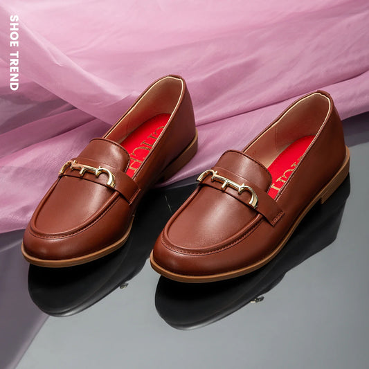 Women's Classic Leather Flat Shoes Corvine