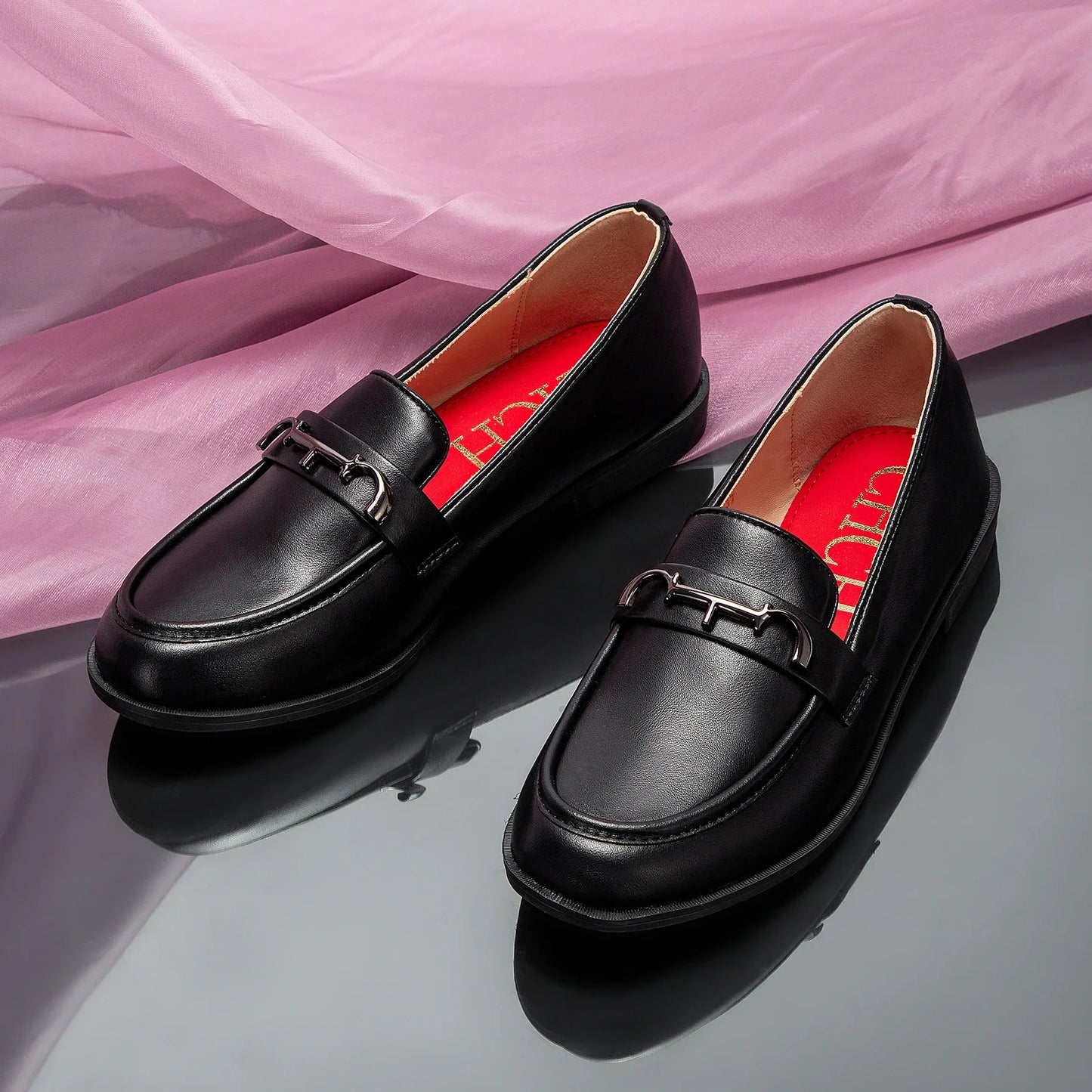 Women's Classic Leather Flat Shoes Corvine