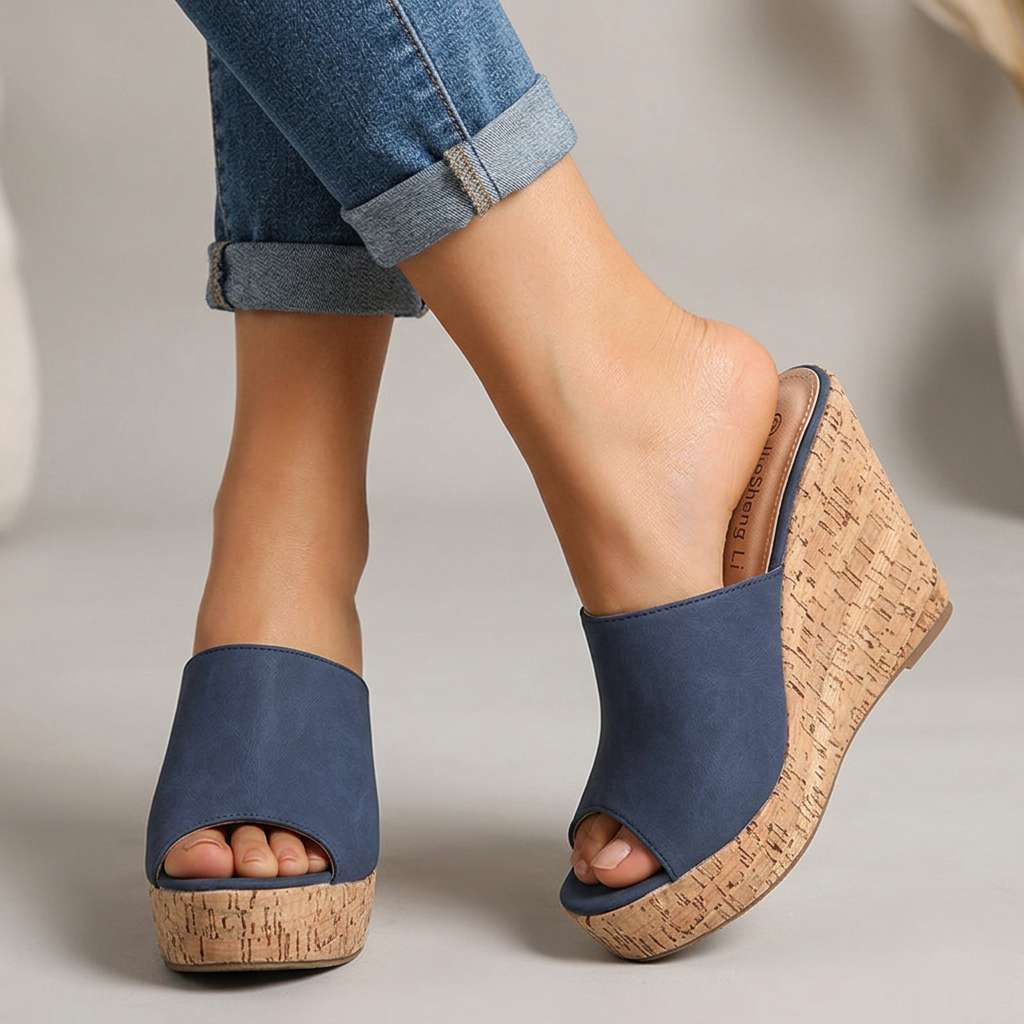 Women's Cork Wedge Heel Sandals Corvine