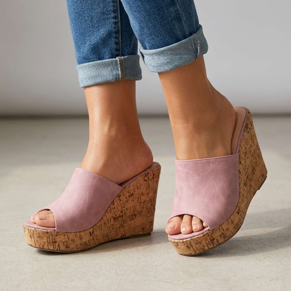 Women's Cork Wedge Heel Sandals Corvine