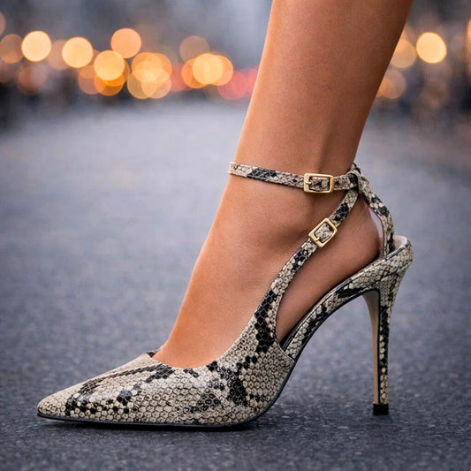 Women's Cushioned Ankle Strap Heels Corvine