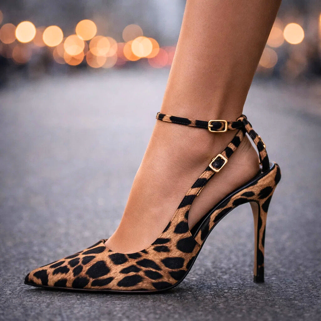 Women's Cushioned Ankle Strap Heels Corvine